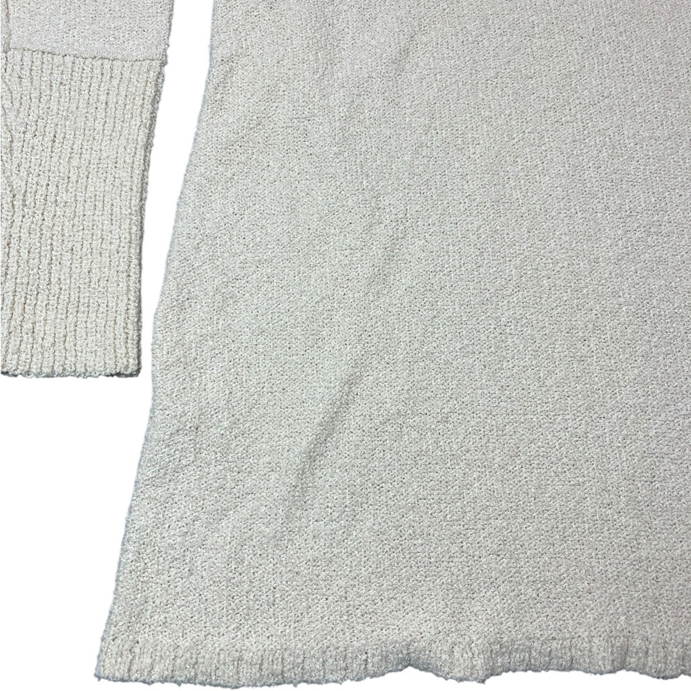 Caslon Boucle Knit Tunic Sweater Long Sleeves V-Neck Ivory Knit Pullover - Picture 15 of 16